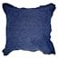 Honeybloom Dark Blue Slub Textured Flange Throw Pillow, 20"