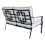 Providence Savannah Black & White Outdoor Loveseat