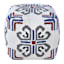 Tracey Boyd Tile Tufted Pouf, Blue