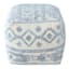 Honeybloom Blue & Cream Pouf