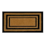Providence Black Border Coir Mat, 18x30