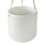 Indoor Hanging White Modern Ceramic Pot, 4"