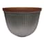 Southlake Galvanized Outdoor Planter, Small