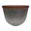 Southlake Galvanized Outdoor Planter, Medium