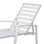 Grammercy White Patio Chaise Lounge Chair