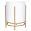 White Metal Planter Stand, Medium