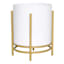 White Metal Planter Stand, Small