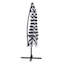 Providence Offset Striped Square Outdoor Patio Umbrella, 8'