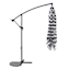 Providence Offset Striped Square Outdoor Patio Umbrella, 8'