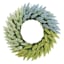 Blue & Green Heather Floral Wreath, 22"