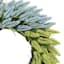 Blue & Green Heather Floral Wreath, 22"
