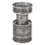Tracey Boyd Metal Embossed Pillar Candle Holder, 7"
