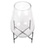 Found & Fable Glass Hurricane Candle Holder, 6"
