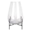 Found & Fable Glass Hurricane Candle Holder on Base, 7"