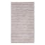 (A368) Microfiber Silver Striped High-Low Accent Rug, 3x5