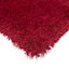 (C24) Plain Red Long Pile Shag, 7x10