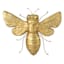 Honeybloom Gold Metal Bee Wall Decor, 16x14