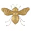 Honeybloom Gold Metal Bee Wall Decor, 13x10