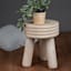 Ty Pennington Round Natural Wood Plant Stand, 14x18
