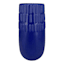 5X10 Blue Bevel Cermaic Vase