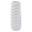 Found & Fable White Origami Design Ceramic Vase, 10.5"