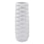 Found & Fable White Origami Design Ceramic Vase, 12"