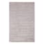 (A368) Silver Striped High-Low Microfiber Area Rug, 5x8