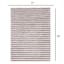 (A368) Silver Striped High-Low Microfiber Area Rug, 5x8