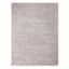 (A368) Silver Striped High-Low Microfiber Area Rug, 8x10