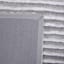 (A368) Silver Striped High-Low Microfiber Area Rug, 8x10