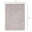(A368) Microfiber Silver Striped High-Low Area Rug, 8x10