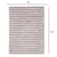 (A368) Silver Striped High-Low Microfiber Area Rug, 8x10