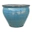 Honeybloom Mews Blue Ceramic Outdoor Planter, Large