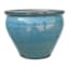 Honeybloom Mews Blue Ceramic Outdoor Planter, Medium