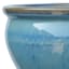 Honeybloom Mews Blue Ceramic Outdoor Planter, Medium