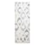 (B712) Found & Fable Gloria Cream Diamond Design Runner, 2x4