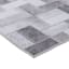 (D537) Crosby St. Nova Grey Printed Area Rug, 5x7