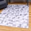 (D537) Crosby St. Nova Grey Printed Area Rug, 8x10