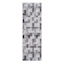 (D537) Crosby St. Nova Grey Printed Runner, 2x7