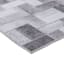 (D537) Crosby St. Nova Grey Printed Runner, 2x7