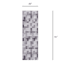 (D537) Crosby St. Nova Grey Printed Runner, 2x7