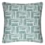Teal Magic Block Throw Pillow, 18"