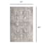 (B844) Honeybloom Vintage Distressed Medallion Accent Rug, 27x45