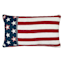 Honeybloom Patriotic American Flag Oblong Throw Pillow, 14x24