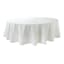 Faro Round White Tablecloth, 70"