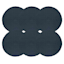 Set of 6 Round Shiori Placemats, Indigo
