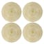 Set of 4 Audley Round Placemats, Gold