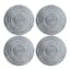 Set of 4 Audley Round Placemats, Silver