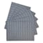 Set of 6 Marquis Gunmetal Woven Vinyl Placemats, 13x18
