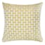 Honeybloom Yellow Cross Weave Woven Throw Pillow, 18"